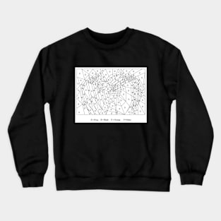 Spider color by number Crewneck Sweatshirt